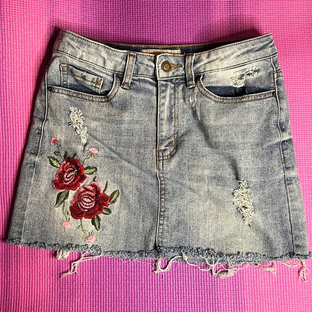 Denim Mini Skirt